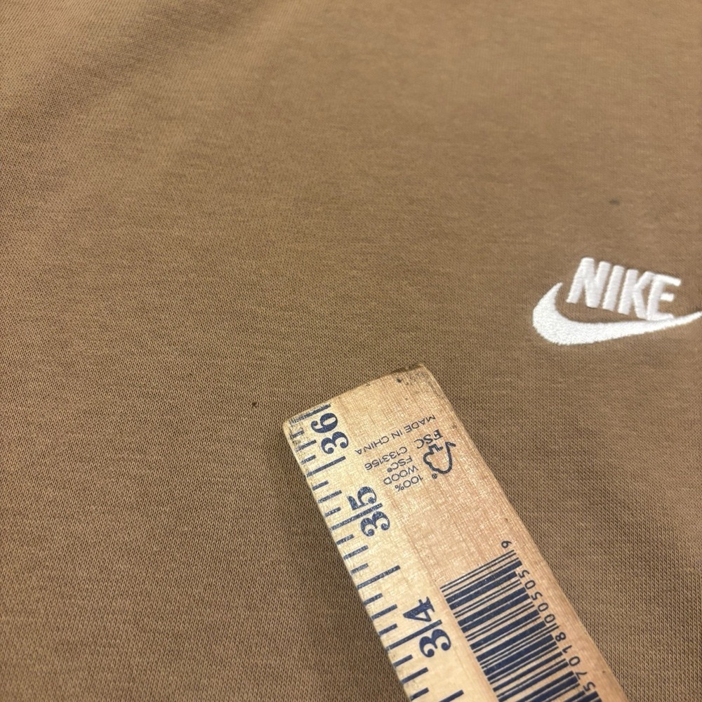 Nike Sportswear Club Fleece Crewneck Sweatshirt XL Dark Driftwood Brown - Picture 5 of 10